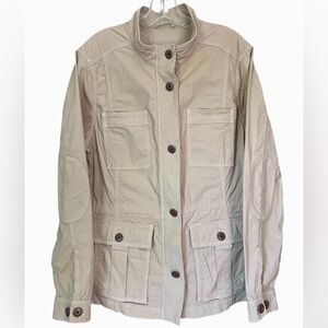 L.L. Bean Beige Utility Field Jacket Size Large
